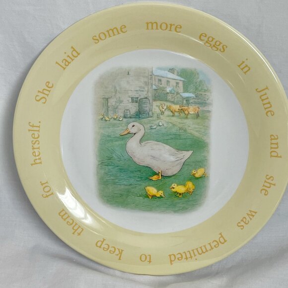 Pottery Barn Kids Peter Rabbit Beatrix Potter Melamine Dinner Plates SET of 3 - Picture 8 of 12